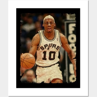 Dennis Rodman in San Antonio Spurs Posters and Art